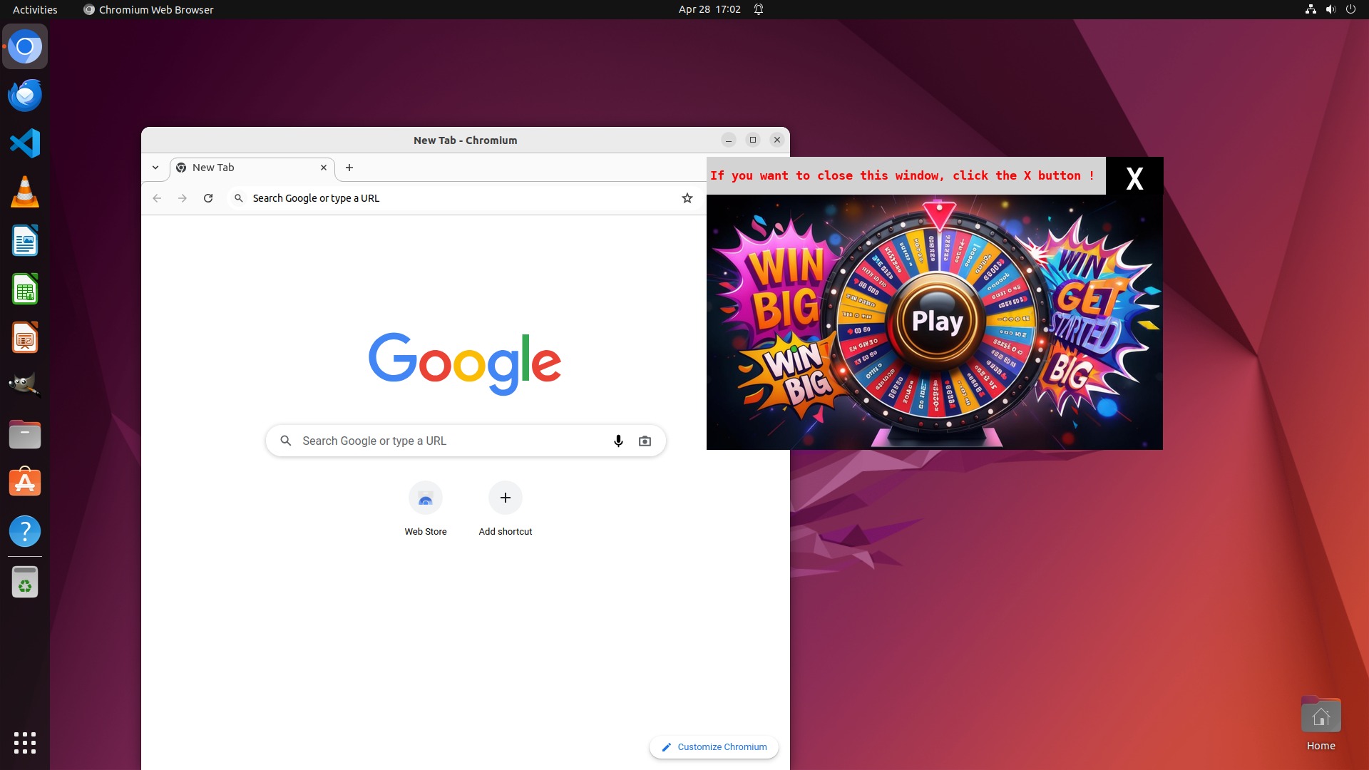 Step j Screenshot