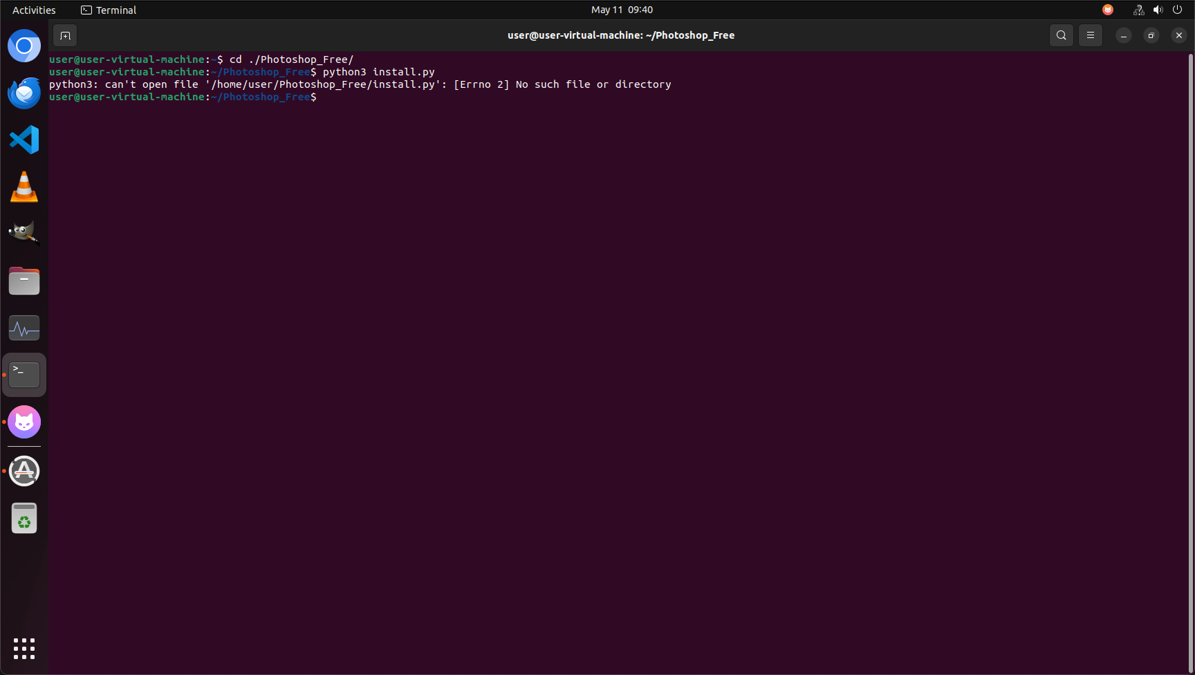 Step j Screenshot