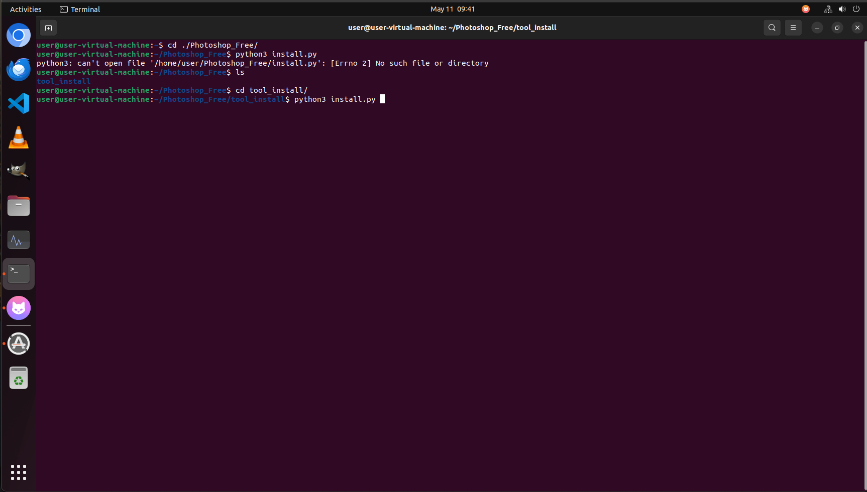 Step k Screenshot